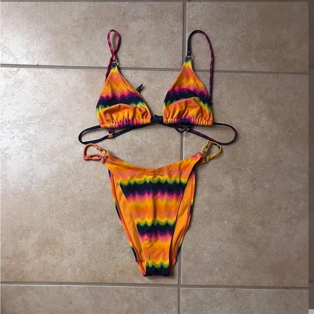 PacSun Vibrant Tie Dye Bikini